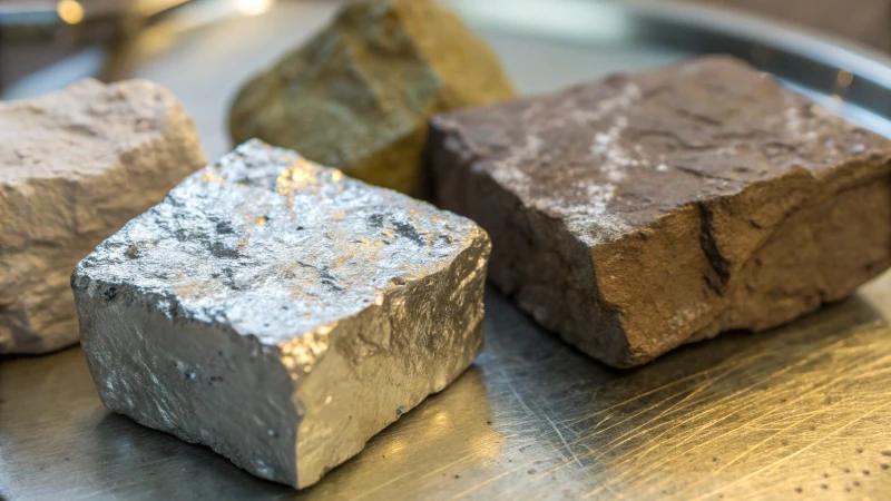 Close-up of a metallic surface showing textures and shine
