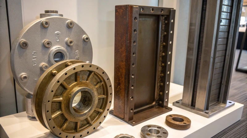 Close-up of elevator components showcasing corrosion-resistant materials